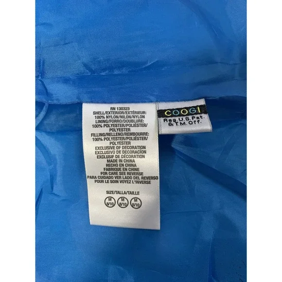 COOGI Puffer Vest Women's M 8-10 Sleeveless With Pockets Multicolor Retro Y2K - Picture 7 of 9